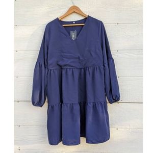 NWT Navy Blue Tiered dress